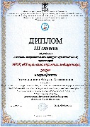 Диплом III ст. Ахмедьянова А.А.