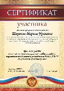 Сертификат участника Широчян М.У.