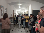 International students at the National Museum of the Republic of Bashkortostan