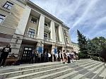На площади перед БГМУ состоялась памятная акция, посвящённая Дню солидарности в борьбе с терроризмом