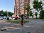 В общежитии № 4 БГМУ прошла тренировка по пожарной безопасности