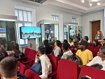 International students at the National Museum of the Republic of Bashkortostan